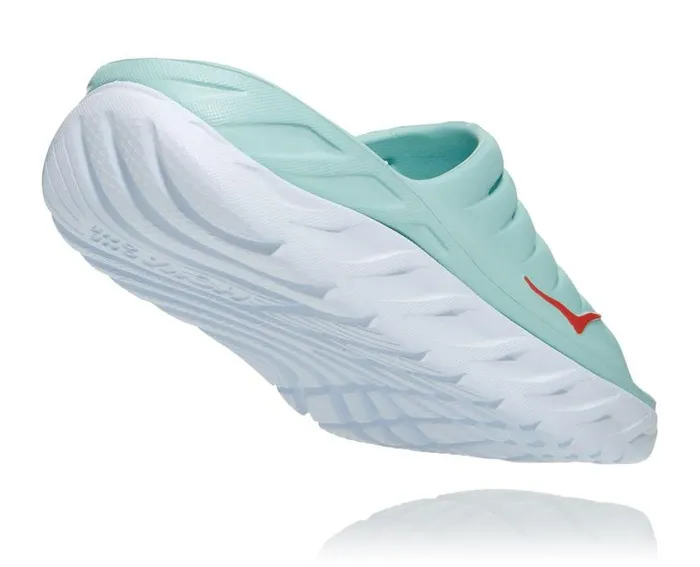 HOKA ONE ONE Recovery Sandals ORA Recovery Slide Eggshell Blue White 8211 Women