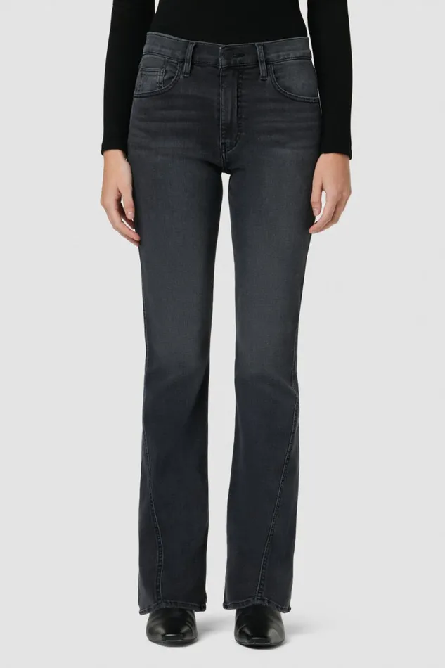 Hudson Jeans Bootcut Women Barbara HighRise Baby Bootcut Forward Seam Jean Wash Black