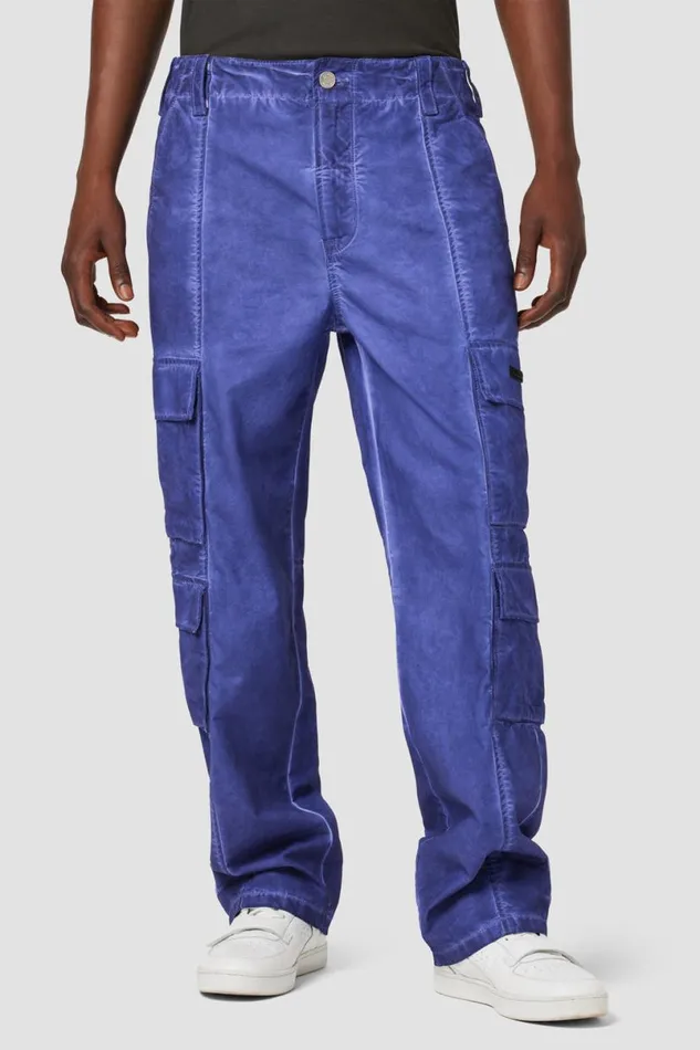 Hudson Jeans Cargo Men Wide Leg Cargo Deep Purple
