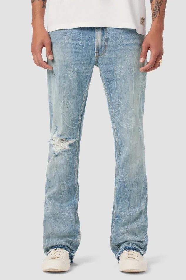 Hudson Jeans Kick Flare Men Walker Kick Flare Jean Bandana