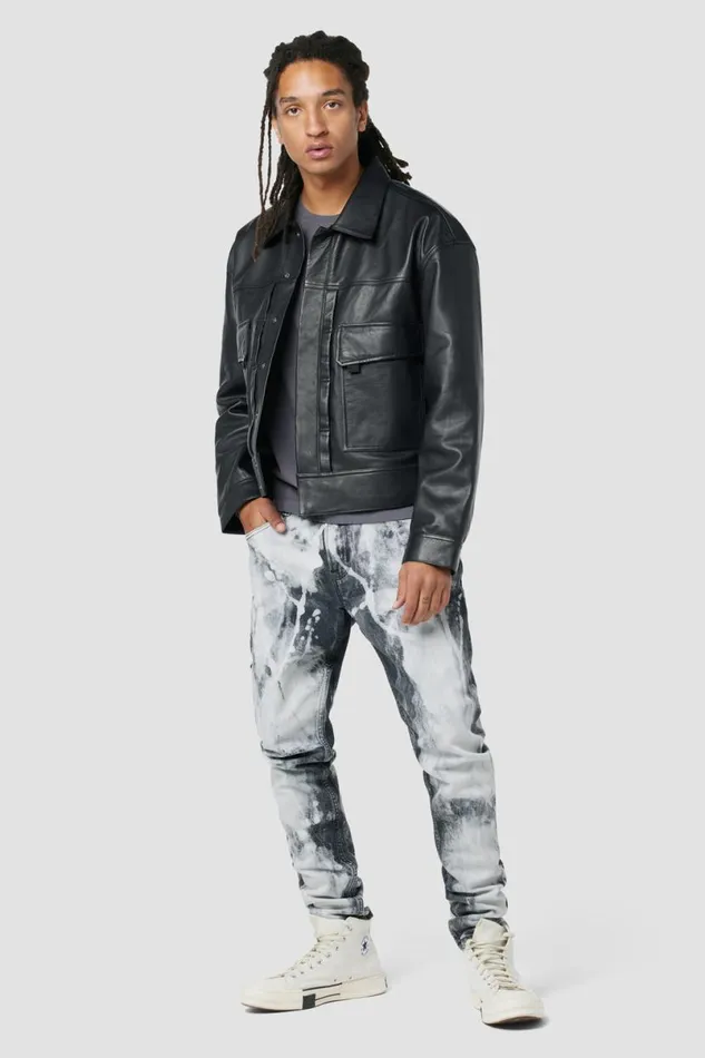 Hudson Jeans Skinny Men Zack Skinny Jean Bleach Black Hudson Jeans Skinny Men Zack Skinny Jean Bleach Black
