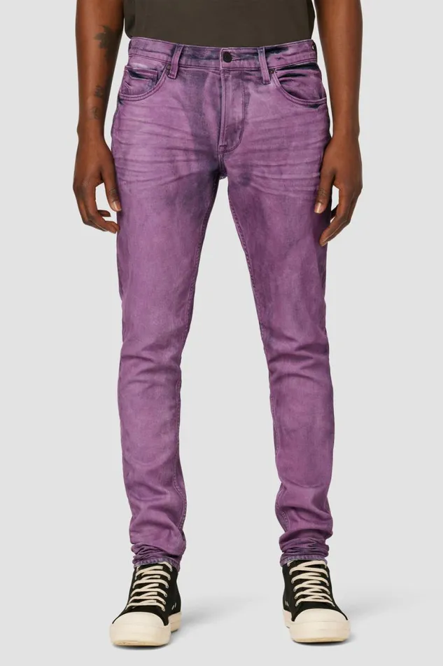 Hudson Jeans Tall Inseams Men Zack Skinny Jean 36034 Inseam Purple Streak