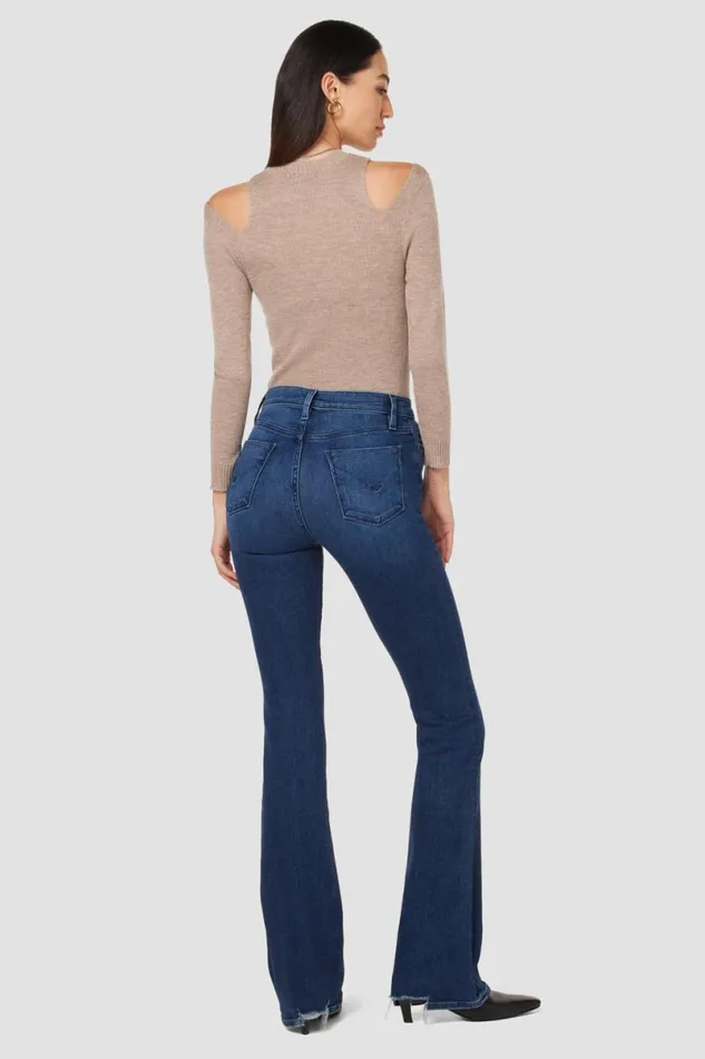 Hudson Jeans Tops and Sweaters Women Cut Out Long Sleeve Sweater Oatmeal Hudson Jeans Tops and Sweaters Women Cut Out Long Sleeve Sweater Oatmeal