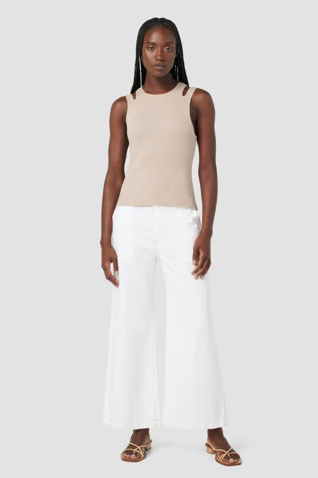 Hudson Jeans Tops and Sweaters Women Cut Out Tank Camel Hudson Jeans Tops and Sweaters Women Cut Out Tank Camel
