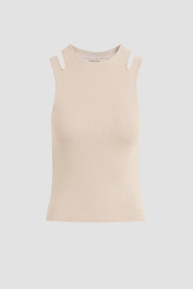 Hudson Jeans Tops and Sweaters Women Cut Out Tank Camel Hudson Jeans Tops and Sweaters Women Cut Out Tank Camel