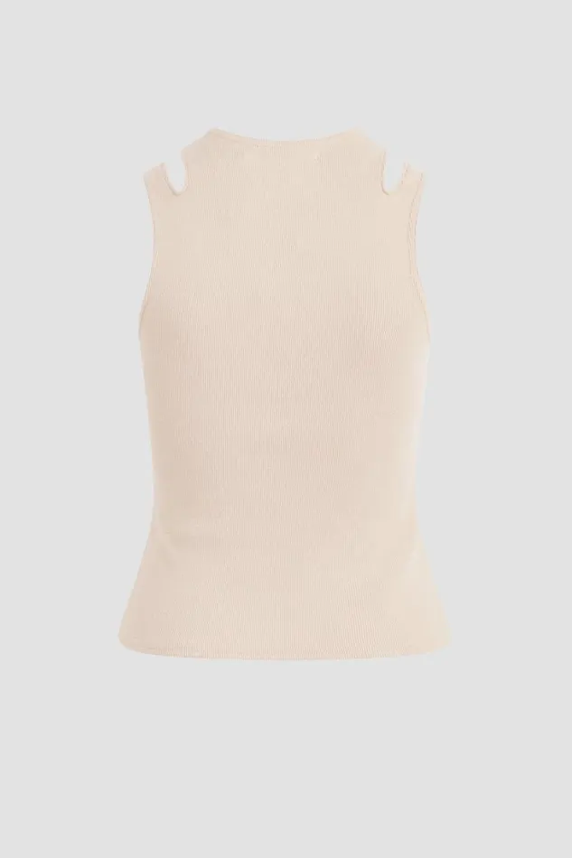 Hudson Jeans Tops and Sweaters Women Cut Out Tank Camel Hudson Jeans Tops and Sweaters Women Cut Out Tank Camel