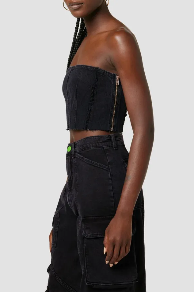 Hudson Jeans Tops and Sweaters Women Hudson X Zoe Costello Stevie Corset Top Black Rock Hudson Jeans Tops and Sweaters Women Hudson X Zoe Costello Stevie Corset Top Black Rock