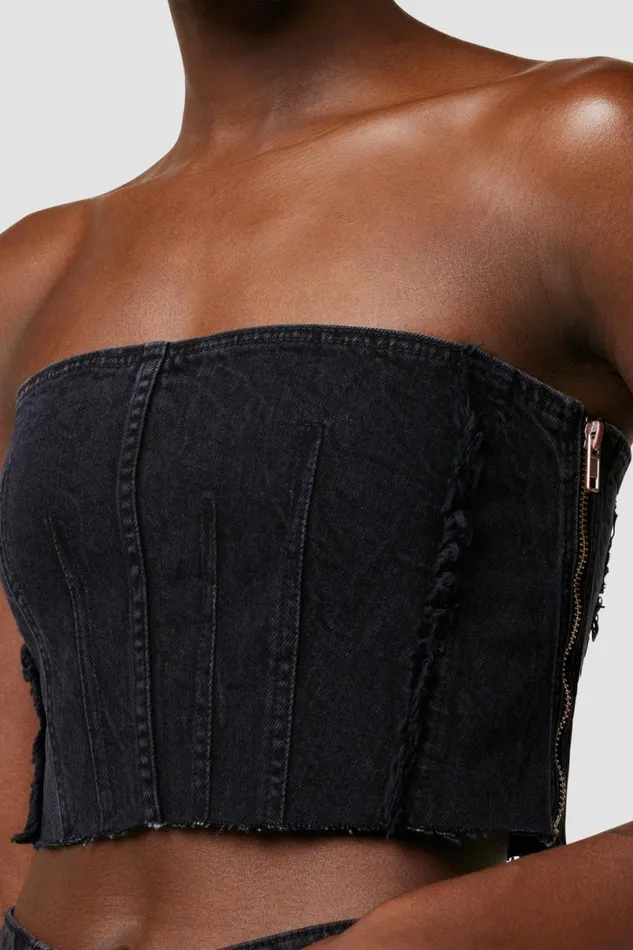 Hudson Jeans Tops and Sweaters Women Hudson X Zoe Costello Stevie Corset Top Black Rock Hudson Jeans Tops and Sweaters Women Hudson X Zoe Costello Stevie Corset Top Black Rock