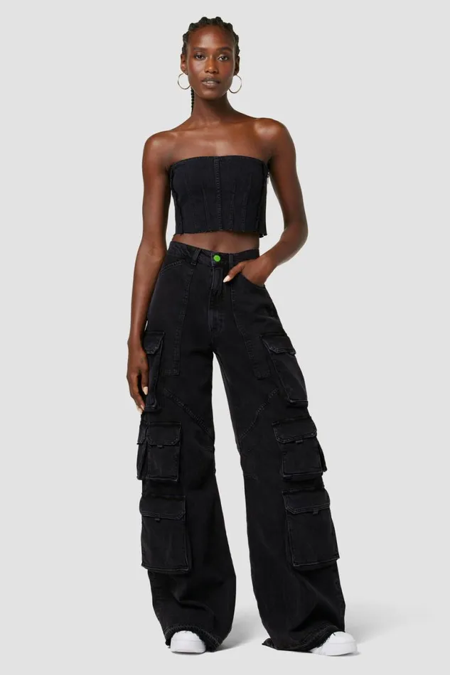 Hudson Jeans Tops and Sweaters Women Hudson X Zoe Costello Stevie Corset Top Black Rock Hudson Jeans Tops and Sweaters Women Hudson X Zoe Costello Stevie Corset Top Black Rock