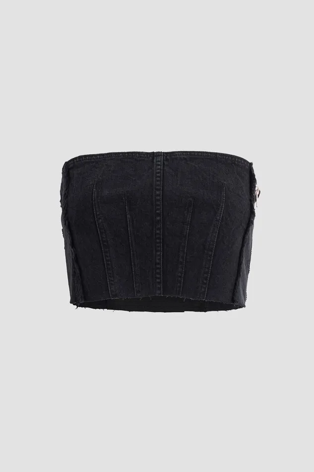 Hudson Jeans Tops and Sweaters Women Hudson X Zoe Costello Stevie Corset Top Black Rock Hudson Jeans Tops and Sweaters Women Hudson X Zoe Costello Stevie Corset Top Black Rock