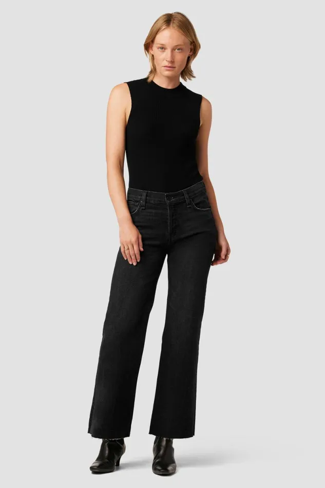 Hudson Jeans Wide Leg Women Rosie HighRise Wide Leg Ankle Jean Dark Raven Hudson Jeans Wide Leg Women Rosie HighRise Wide Leg Ankle Jean Dark Raven