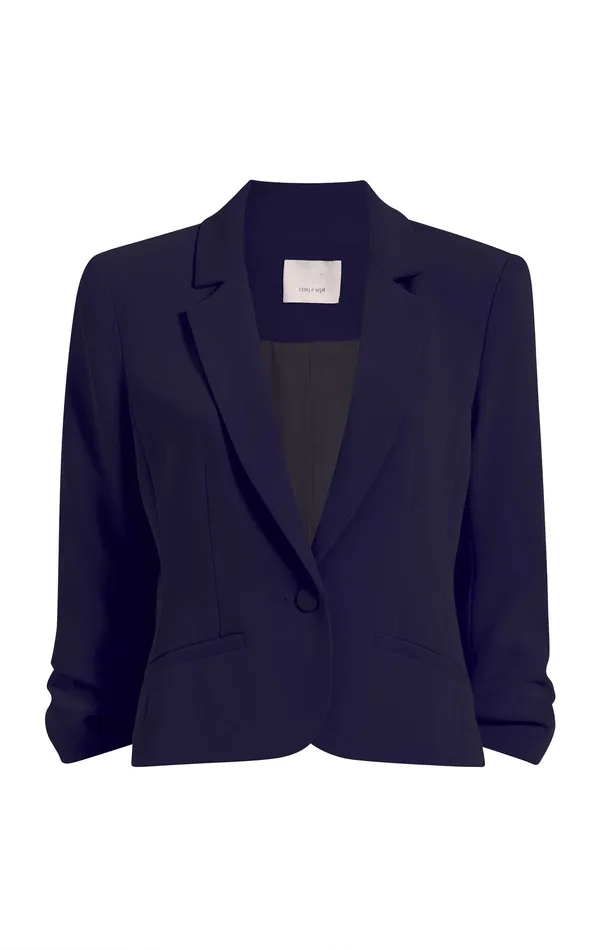 Jackets and Blazers Cinq Sept Women Le Petit Khloe Blazer Navy