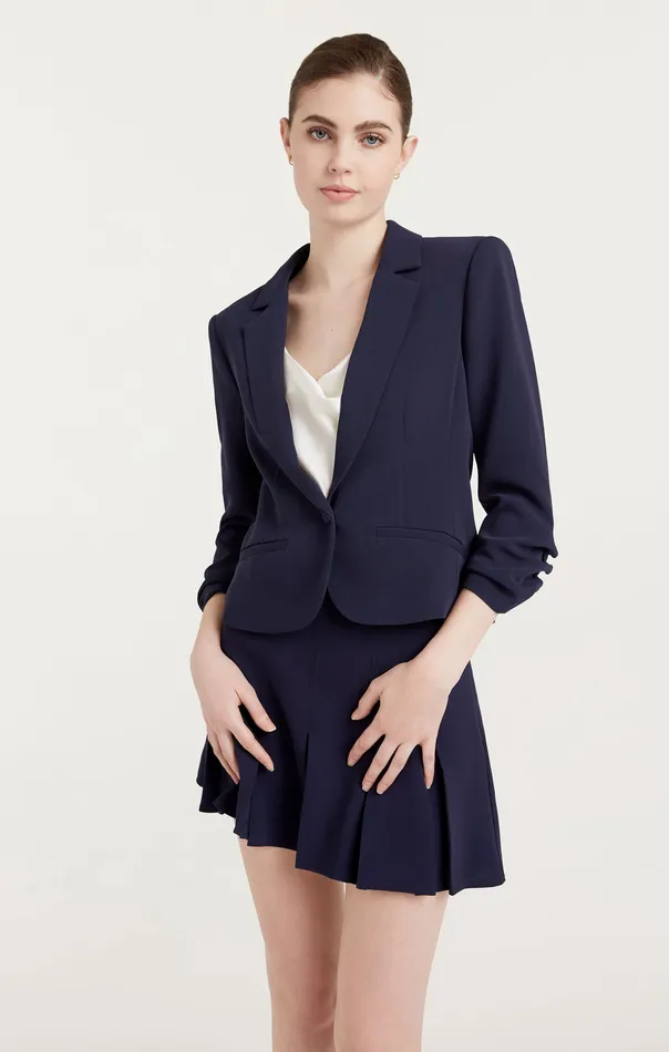 Jackets and Blazers Cinq Sept Women Le Petit Khloe Blazer Navy