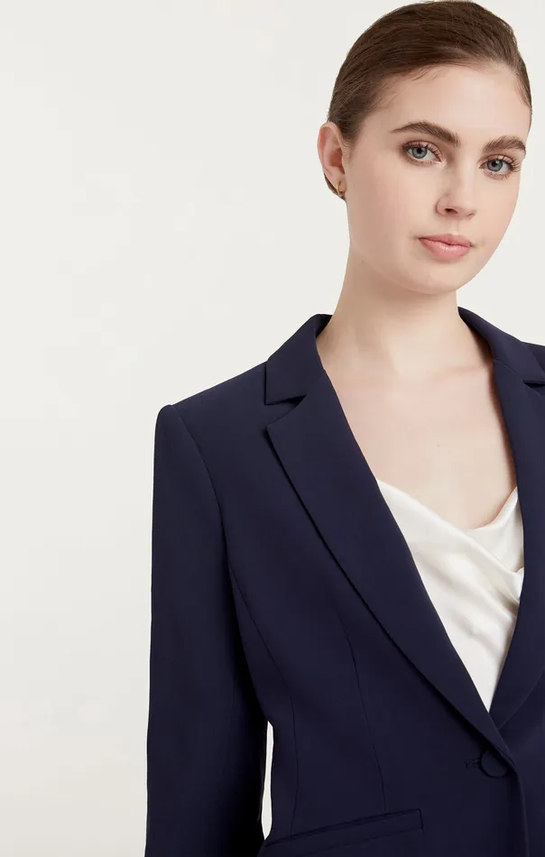 Jackets and Blazers Cinq Sept Women Le Petit Khloe Blazer Navy