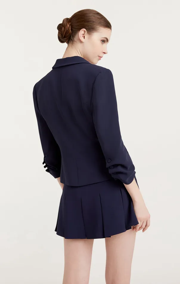 Jackets and Blazers Cinq Sept Women Le Petit Khloe Blazer Navy