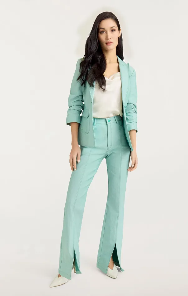 Jackets and Blazers Cinq Sept Women Louisa Jacket Light Marine Green