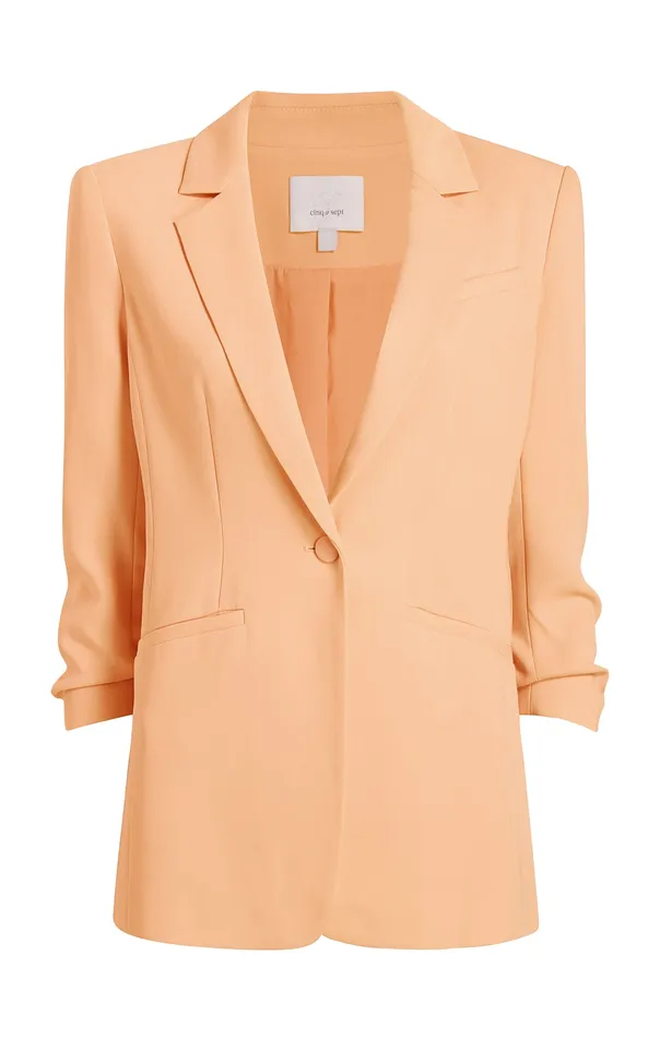 Jackets and Blazers Crepe Khloe Blazer Marmalade 8211 Cinq Sept Women
