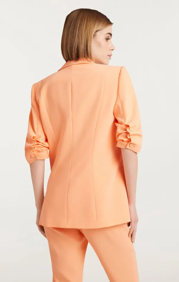Jackets and Blazers Crepe Khloe Blazer Marmalade 8211 Cinq Sept Women