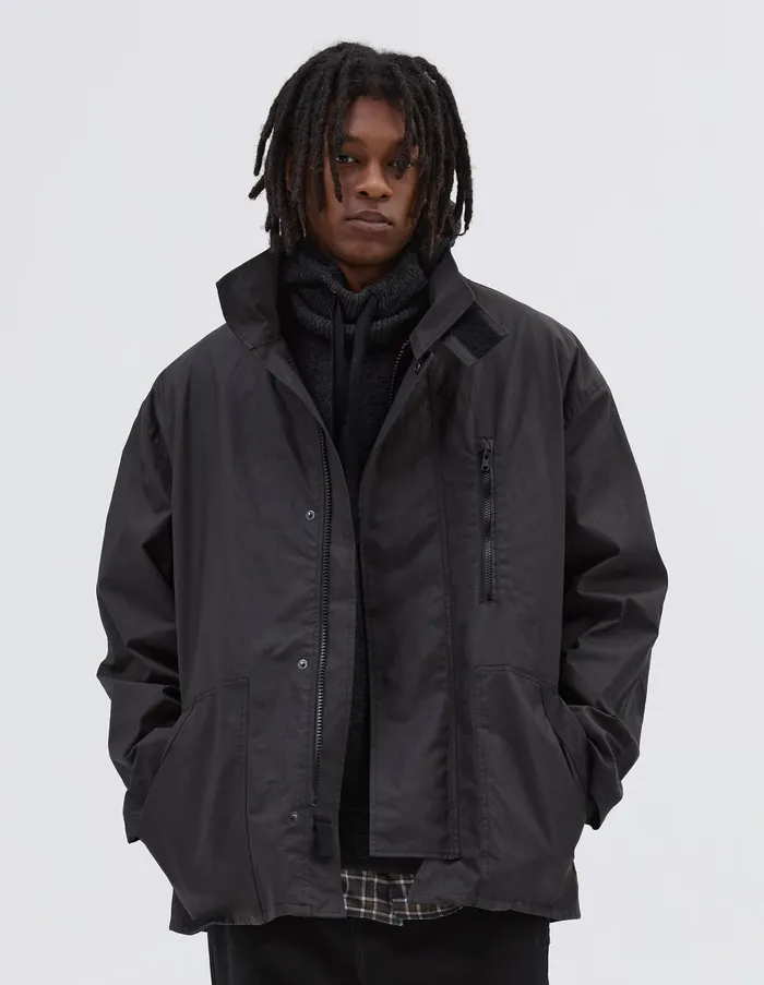 Jackets and Coats Men Margaret Howell Mhl Firemans Coat Ebony