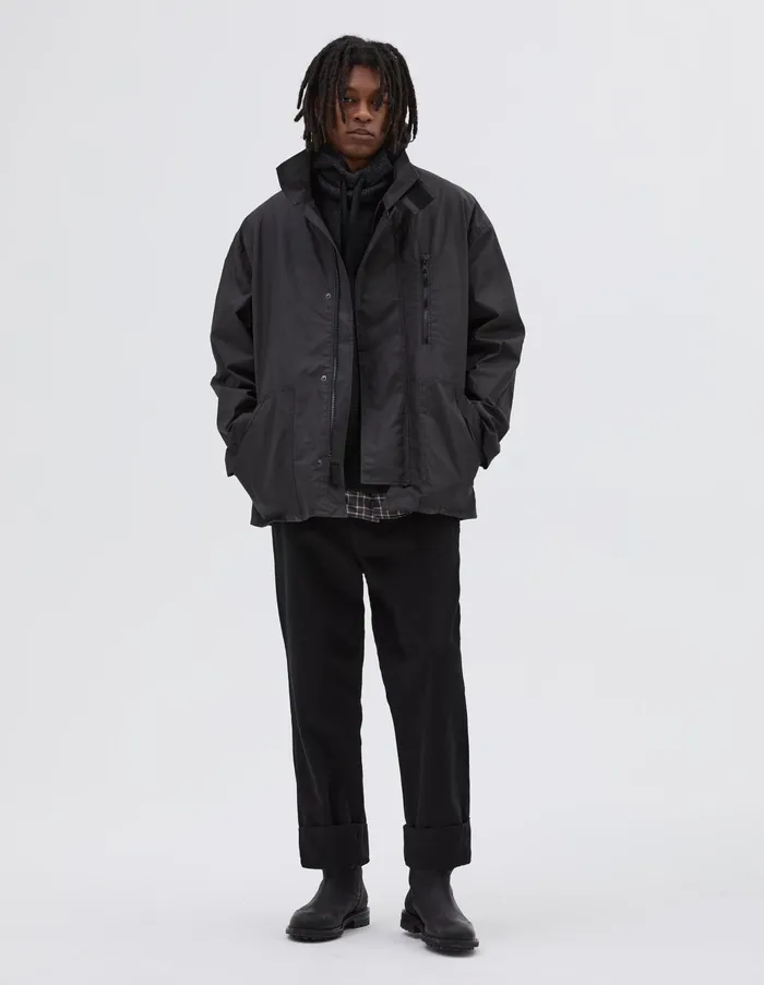 Jackets and Coats Men Margaret Howell Mhl Firemans Coat Ebony