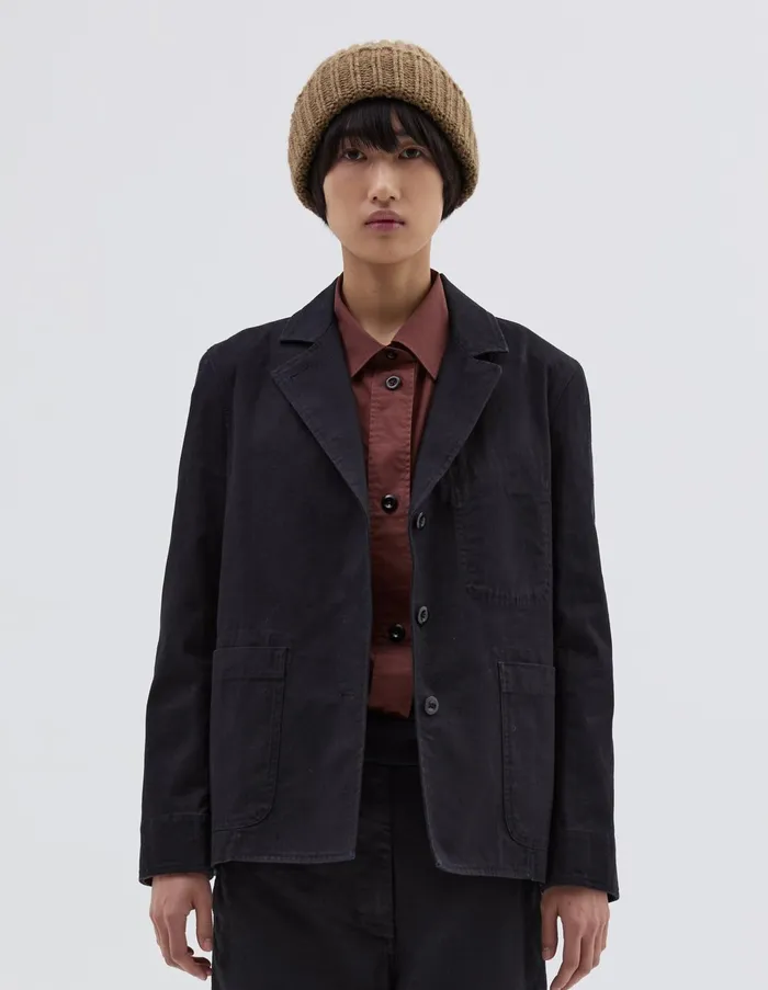 Jackets and Coats Women Margaret Howell Mhl Asymmetric Blazer Indigo