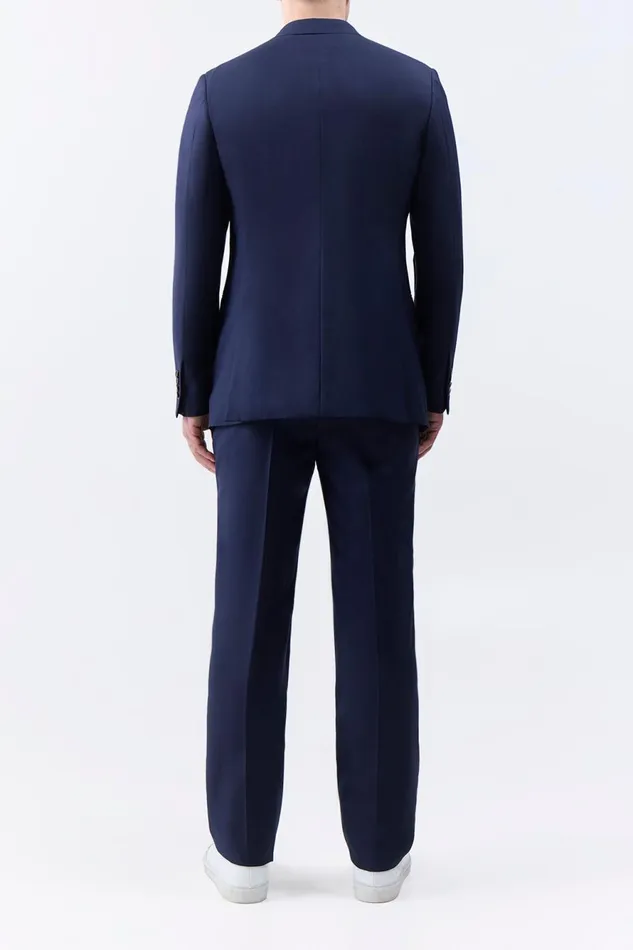 Jackets and Outerwear Men Gabriela Hearst Irving Jacket In Dark Navy Virgin Wool Twill
