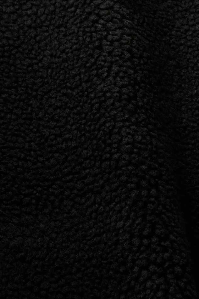 Jackets Coats Men Esprit Teddy Fleece Jacket Black