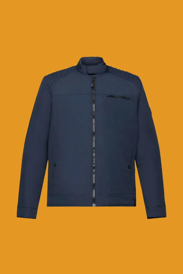 Jackets Coats Men Esprit WaterRepellent Ripstop Jacket Navy