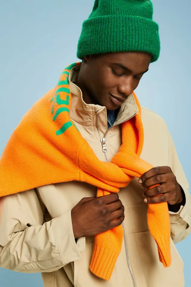 Jackets Coats Men Esprit ZipUp Windbreaker Jacket Sand