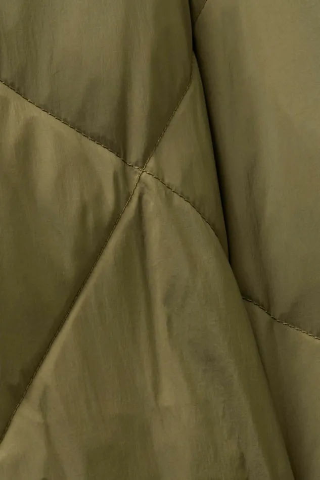 Jackets Coats Women Esprit Down Puffer Coat Khaki Green