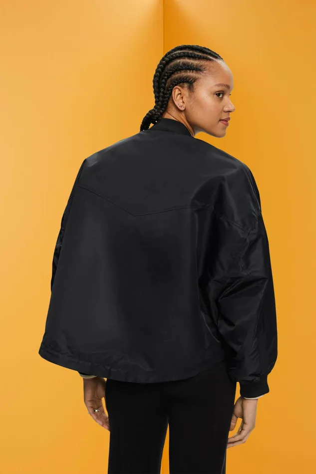 Jackets Coats Women Esprit Oversized Bomber Jacket Black