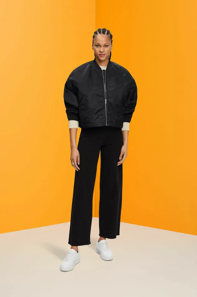 Jackets Coats Women Esprit Oversized Bomber Jacket Black