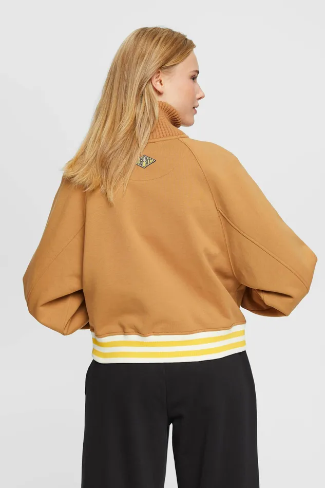 Jackets Coats Women Esprit Varsity Jacket Caramel