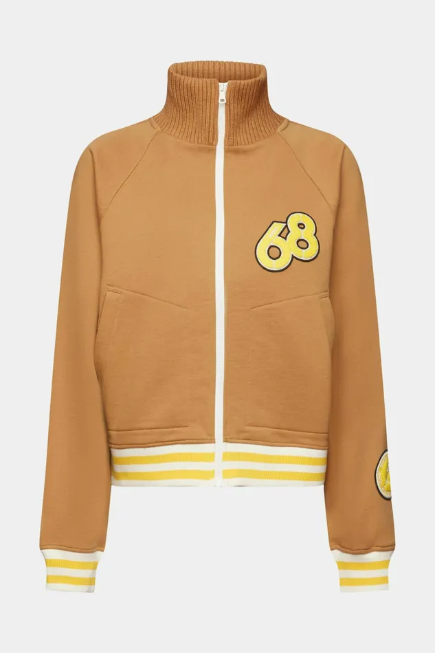 Jackets Coats Women Esprit Varsity Jacket Caramel