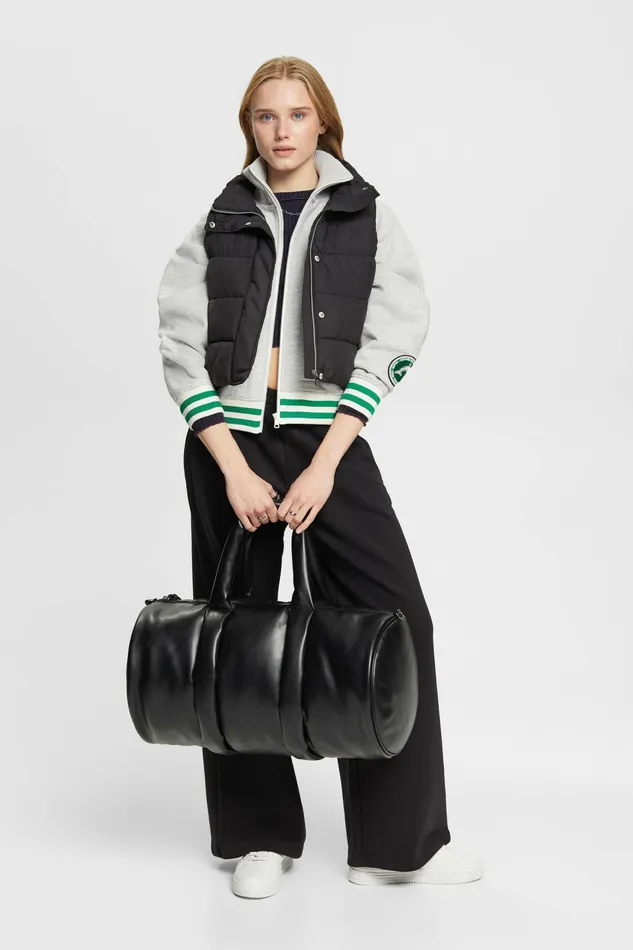 Jackets Coats Women Esprit Varsity Jacket Light Grey