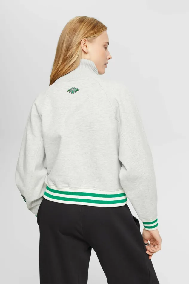 Jackets Coats Women Esprit Varsity Jacket Light Grey