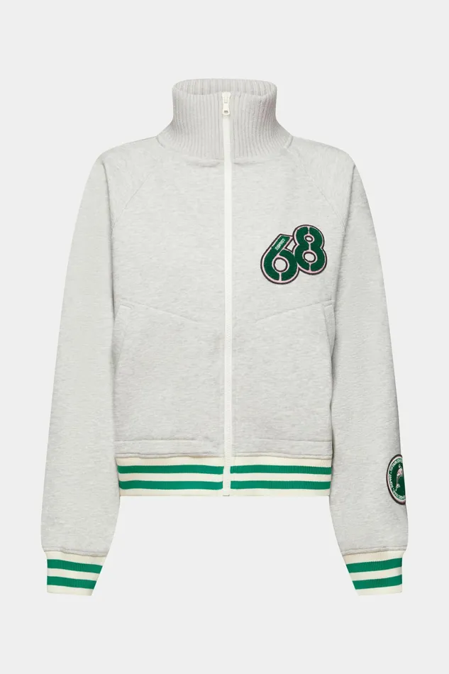Jackets Coats Women Esprit Varsity Jacket Light Grey