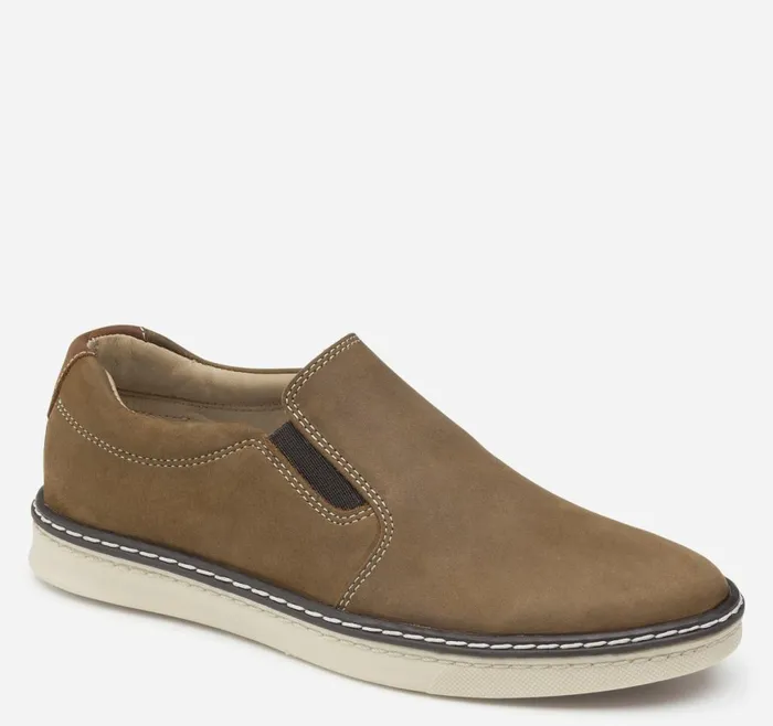 Johnston and Murphy Big Kid Boys Big Kid McGuffey SlipOn Brown Oiled Nubuck