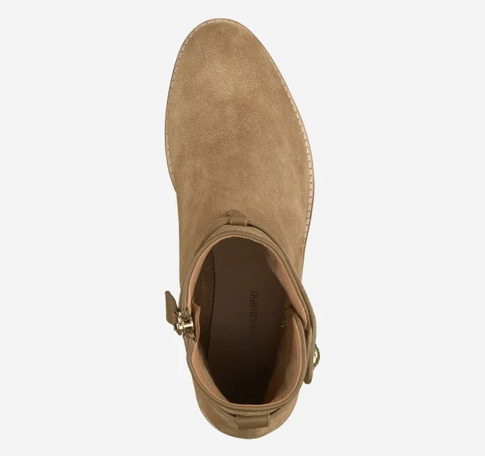Johnston and Murphy Boots and Booties Women Darby Snap Bootie Chesnut Suede Johnston and Murphy Boots and Booties Women Darby Snap Bootie Chesnut Suede