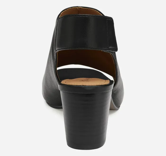 Johnston and Murphy Boots and Booties Women Evelyn OpenToe Bootie Black Glove Leather Johnston and Murphy Boots and Booties Women Evelyn OpenToe Bootie Black Glove Leather