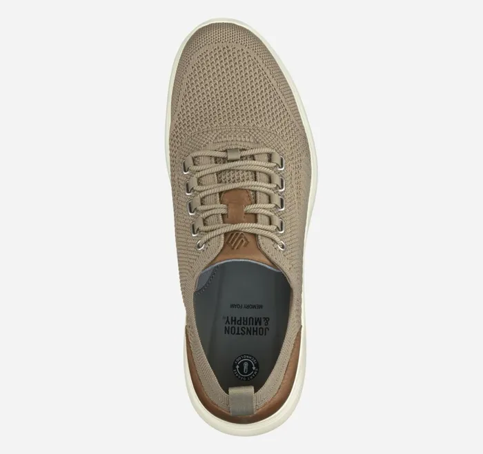 Johnston and Murphy LaceUps Men Amherst Knit UThroat Dark Taupe Knit Johnston and Murphy LaceUps Men Amherst Knit UThroat Dark Taupe Knit