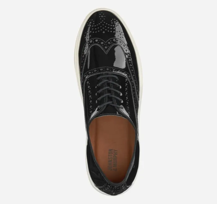 Johnston and Murphy LaceUps Men Hollins Wingtip Black Patent Leather Johnston and Murphy LaceUps Men Hollins Wingtip Black Patent Leather