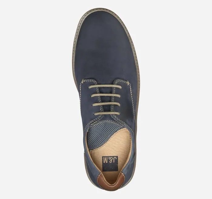 Johnston and Murphy LaceUps Men McGuffey Plain Toe Navy Oiled Full Grain Johnston and Murphy LaceUps Men McGuffey Plain Toe Navy Oiled Full Grain