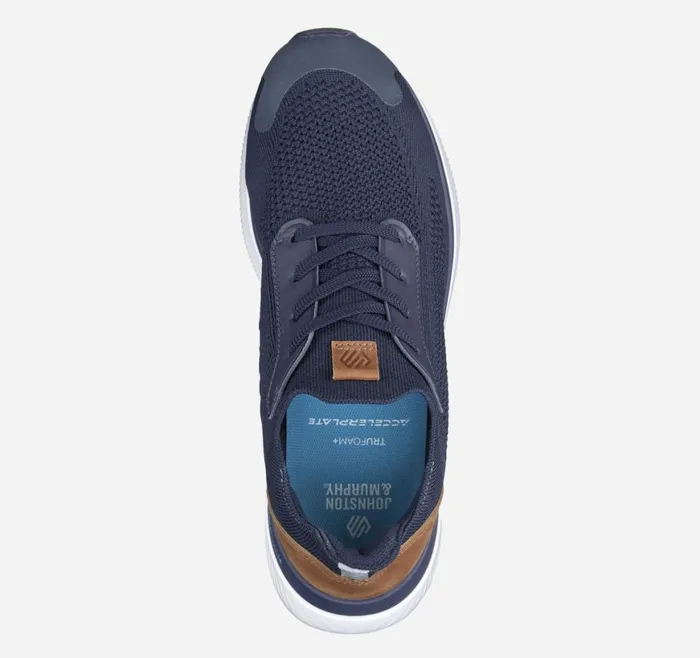 Johnston and Murphy LaceUps Men Miles Knit LaceUp Navy Knit Johnston and Murphy LaceUps Men Miles Knit LaceUp Navy Knit
