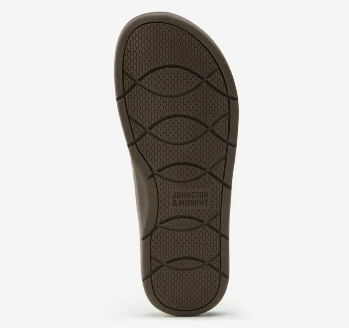 Johnston and Murphy Sandals Men Branson Slide Tan Full Grain Johnston and Murphy Sandals Men Branson Slide Tan Full Grain