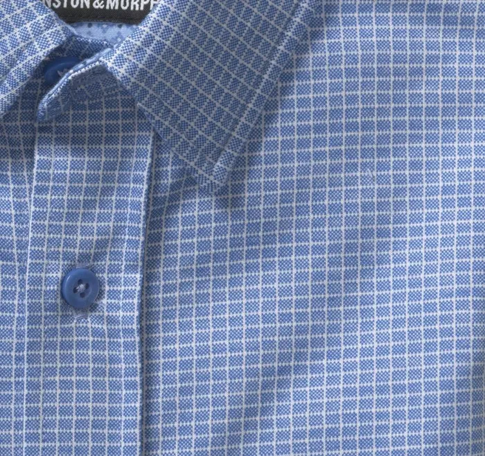 Johnston and Murphy Shirts Boys Boys XC Flexreg Stretch LongSleeve Shirt Blue Micro Grid Johnston and Murphy Shirts Boys Boys XC Flexreg Stretch LongSleeve Shirt Blue Micro Grid