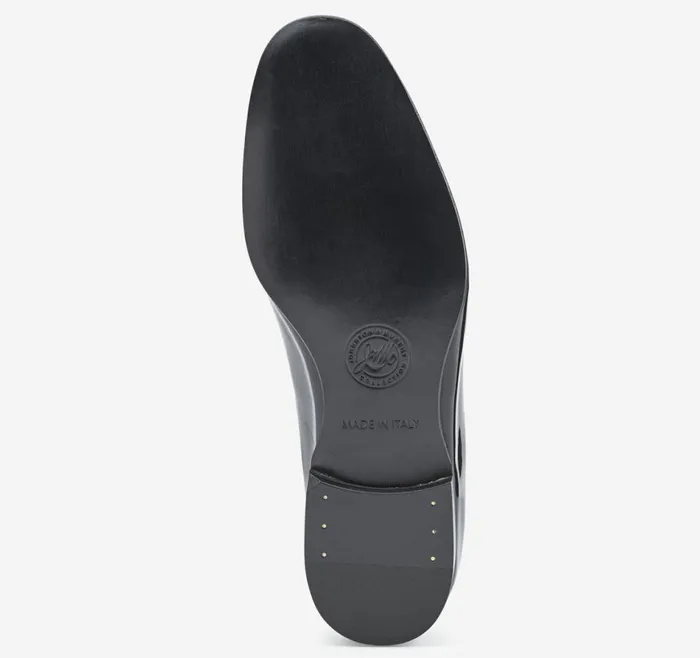 Johnston and Murphy SlipOns Men Kinser SlipOn Black Italian Patent Calfskin Johnston and Murphy SlipOns Men Kinser SlipOn Black Italian Patent Calfskin
