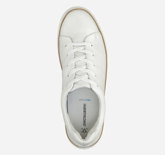 Johnston and Murphy Sneakers Women Callie LacetoToe White Glove Leather Johnston and Murphy Sneakers Women Callie LacetoToe White Glove Leather