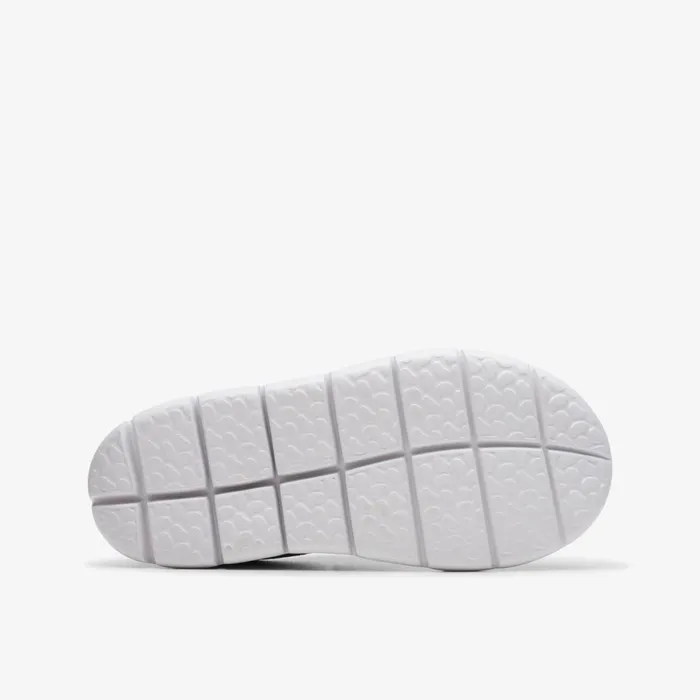 Kids Hoop Run Blue Synthetic Clarks Sneakers