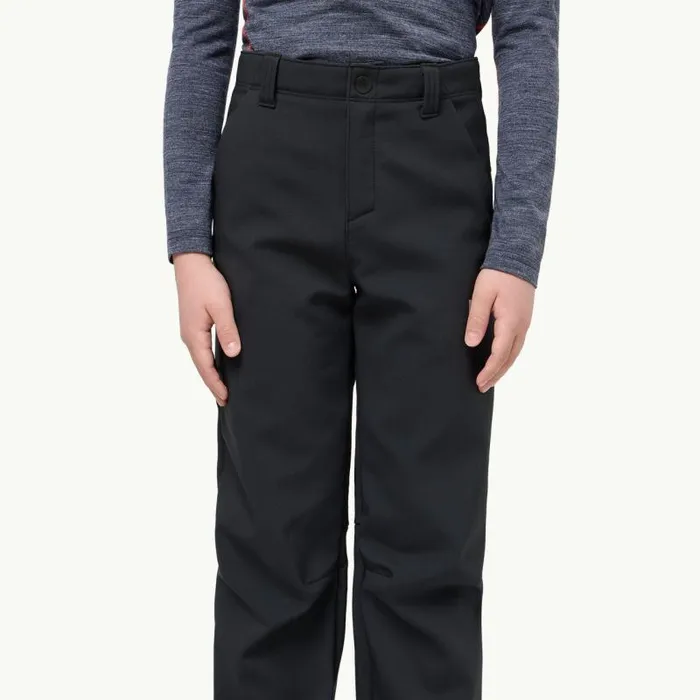 Kids Jack Wolfskin Hiking Trousers FOURWINDS PANTS K 8211 Granite Black 116 8211 Kids Softshell Trousers Kids Jack Wolfskin Hiking Trousers FOURWINDS PANTS K 8211 Granite Black 116 8211 Kids Softshell Trousers